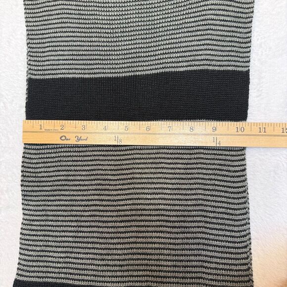 ECHO Men's/ Unisex Striped Wool Blend Striped Scarf Winter, Comfy, Casual - Picture 10 of 10